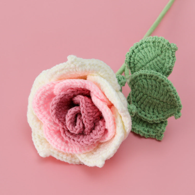 Handcrafted Bouquets, These handcrafted bouquets feature large Thai rose branches made from yarn, as well as realistic artificial flowers. They are the ideal choice for wholesale purchases and make perfect gifts for special occasions like Valentine's Day