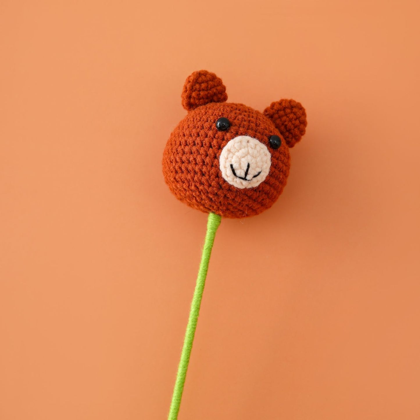 Yarn Bear and Sheep Flower Branches with Cute Animal Designs: Creative Bouquet Materials for Children's Day – Ideal for Flower Shops and Gift Stores