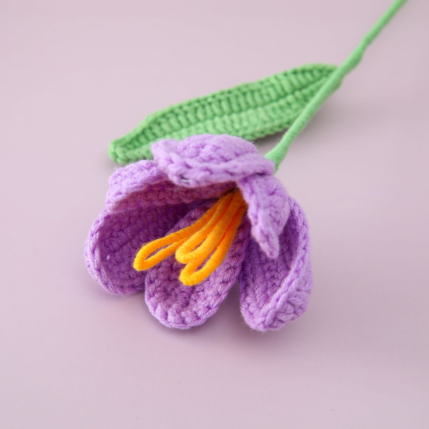 Mother's Day, Festival Crochet Blossoming Tulip Bouquet - Warm and Heartfelt Finished Flower Gift