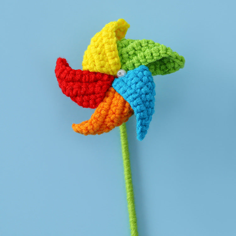 Childhood Yarn Miniature Windmill Flower Branches - Ideal Graduation Season, Friendship, Children's Rewards, and Small Gifts