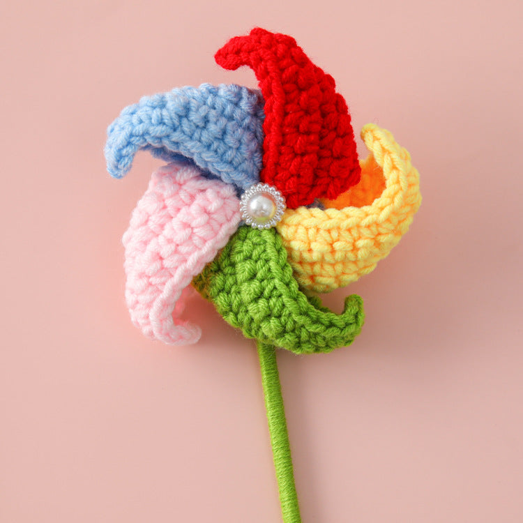 Childhood Yarn Miniature Windmill Flower Branches - Ideal Graduation Season, Friendship, Children's Rewards, and Small Gifts