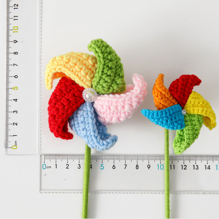 Childhood Yarn Miniature Windmill Flower Branches - Ideal Graduation Season, Friendship, Children's Rewards, and Small Gifts