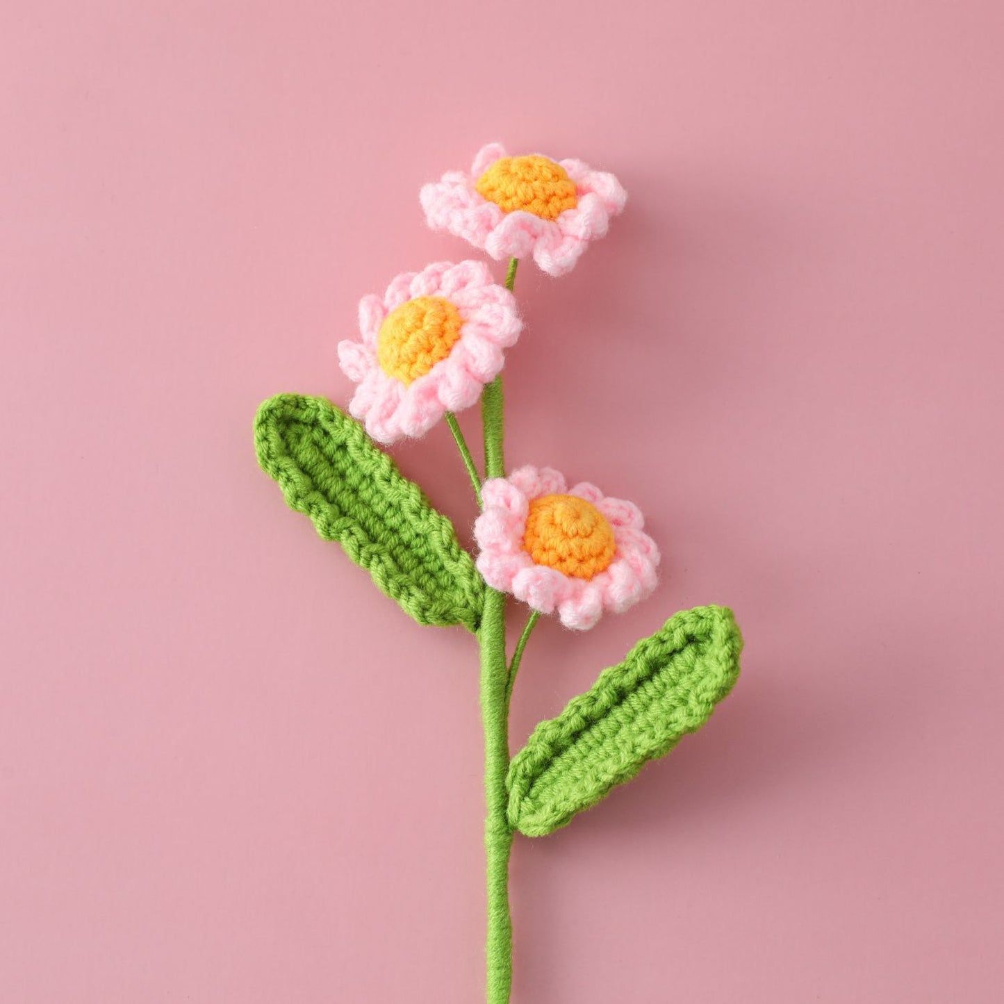 Symbolizing Hope, Multi-Headed Crocheted Daisy Flower Bouquet, Perfect for Students, Teachers, and Pure Love Blossoms