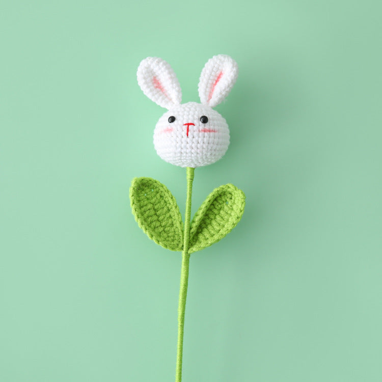 Handcrafted Rabbit Bouquet with Yarn Rabbit Branches, Perfect for Cute and Crafty Creations Cute Rabbit Bouquet