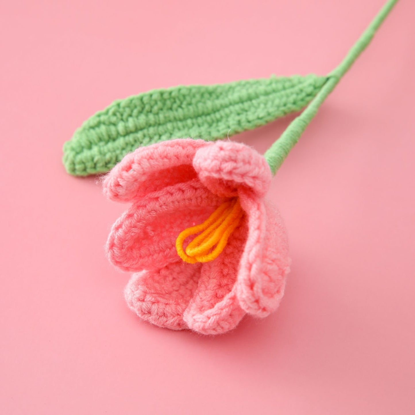 Mother's Day, Festival Crochet Blossoming Tulip Bouquet - Warm and Heartfelt Finished Flower Gift