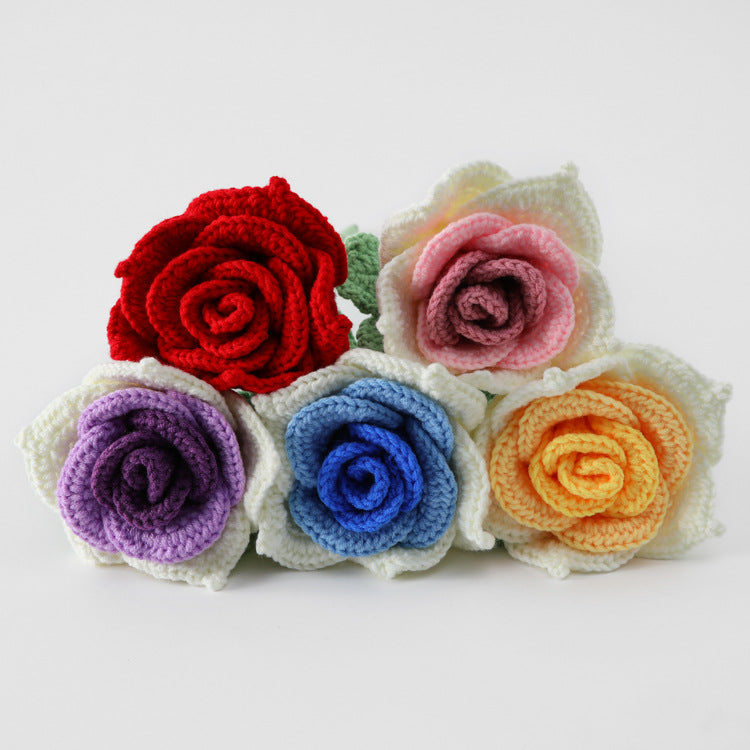 Handcrafted Bouquets, These handcrafted bouquets feature large Thai rose branches made from yarn, as well as realistic artificial flowers. They are the ideal choice for wholesale purchases and make perfect gifts for special occasions like Valentine's Day