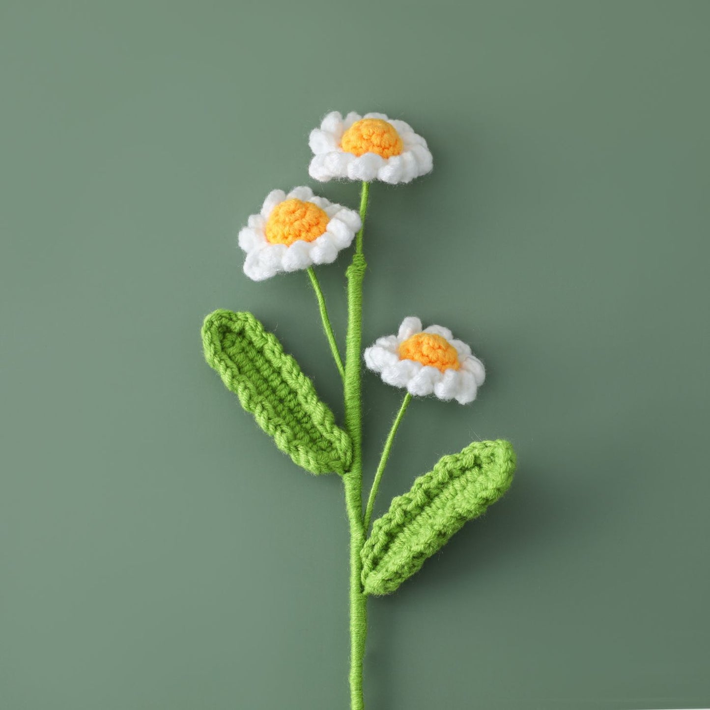 Symbolizing Hope, Multi-Headed Crocheted Daisy Flower Bouquet, Perfect for Students, Teachers, and Pure Love Blossoms