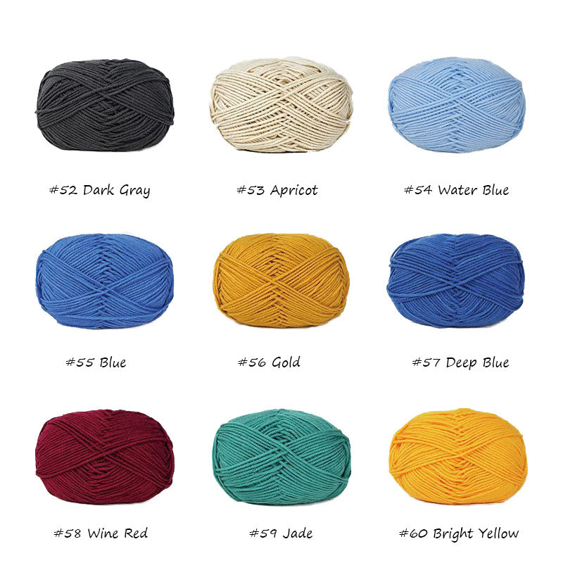 AA High-Quality 4 Ply Crochet Yarn Versatile 50g Milk Cotton Yarn Perfect for Crochet, Knitting, and Amigurumi Creations